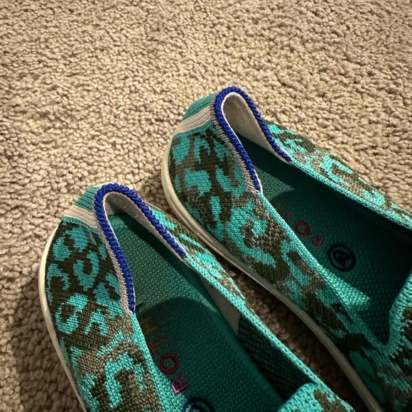 Rothy’s Leopard Teal Little Girls size 2 - Picture 9 of 9